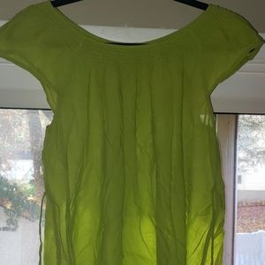 Green maternity shirt
